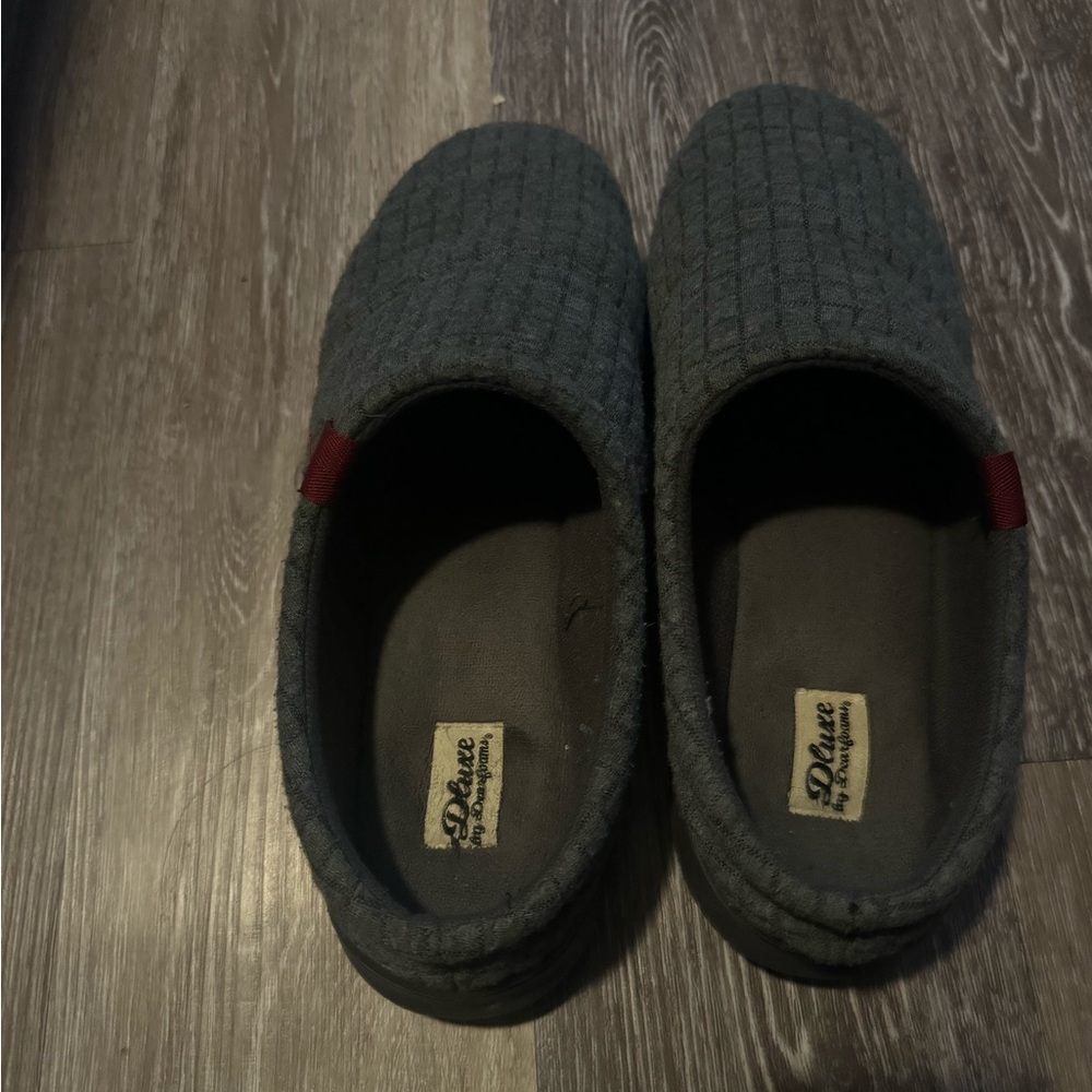 Luxe Gray Slippers